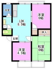 ファミール宮川Aの間取り画像