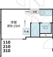 Shanti Casa四谷若葉の間取り画像