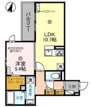 バレンティアの間取り画像