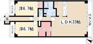 ビラ三秀山中の間取り画像