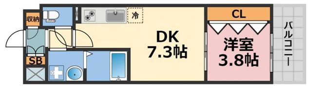 CITY PAL CREST TANIMACHI （シティ パル クレスト タニマチ）の間取り画像