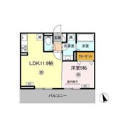 D－ROOM須屋（トリシア）の間取り画像