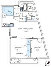 SOLASIAresidence大井町の間取り画像
