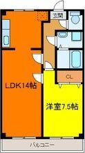 メゾン笹山の間取り画像