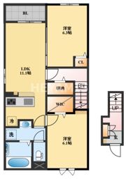 スパークル Ⅰの間取り画像