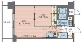 プレジオ川口ASIANの間取り画像