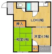 槻田コーポA棟の間取り画像
