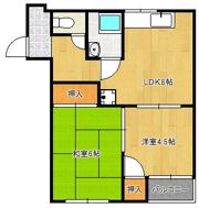 槻田コーポA棟の間取り画像
