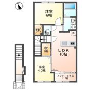 （仮）草津市川原2丁目新築アパートの間取り画像