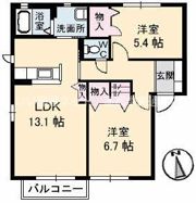 ハピネス B棟の間取り画像