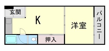 濱田魚崎マンションの間取り画像