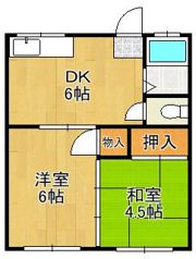 畑田第一アパートの間取り画像