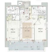 エステムプラザ梅田茶屋町IIエアパークスの間取り画像