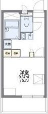 レオパレスあらまきの間取り画像