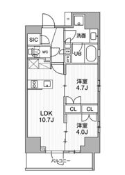 グランエール西日暮里NORTHの間取り画像