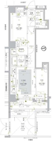 オープンレジデンシア横浜台町の間取り画像