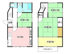 田浦1貸家の間取り画像
