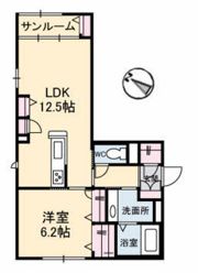 メゾンこころ B棟の間取り画像