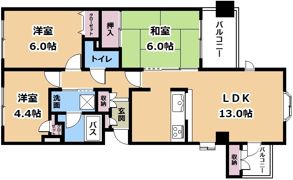 TIARA大津の間取り画像