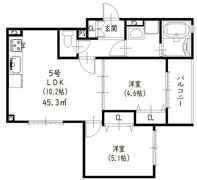 クリエオーレ藤阪東町Ⅱの間取り画像