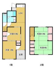 富町福田様借家 東の間取り画像