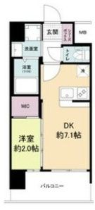 セレニテ難波ミラク壱番館の間取り画像