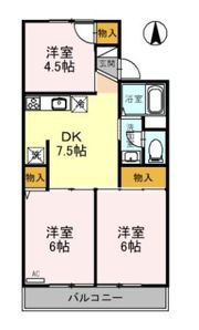 ネオハイム Aの間取り画像