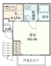ベルクレール岸谷の間取り画像