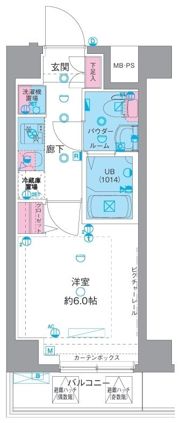 エストゥルース横浜吉野町Ⅱの間取り画像