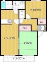 クィーンズ ヒル Dの間取り画像
