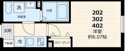 GATE Residence Mitakaの間取り画像