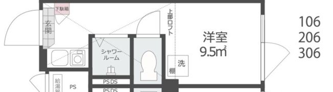 ノースヒル新宿ウエストの間取り画像
