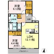 レジデンス富の原の間取り画像
