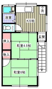 鈴木荘の間取り画像
