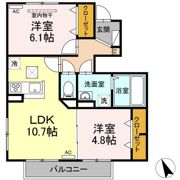 セジュールちさとⅢの間取り画像