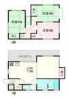 若松町貸家の間取り画像
