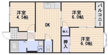 リレイズ葉月Ⅰの間取り画像
