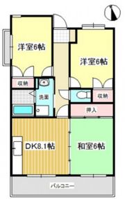 オーヂ八幡東の間取り画像