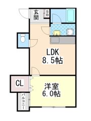 ヴィレッジ・リバー住吉の間取り画像
