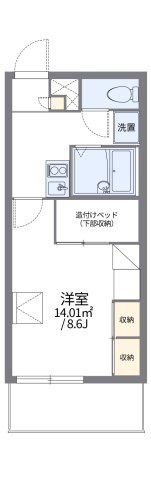 レオパレスユーアンドケイの間取り画像