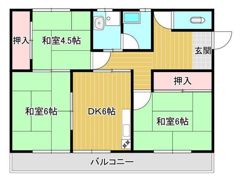 安井マンション Bの間取り画像