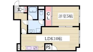 モナハイツ筒井の間取り画像