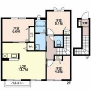 シャルマン小杉の間取り画像