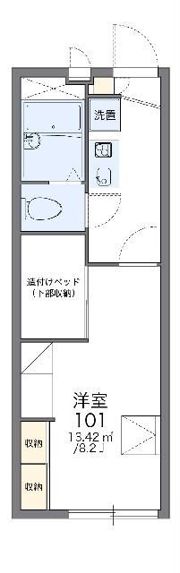 レオパレス青葉の間取り画像