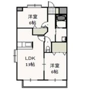 プレジール奥田の間取り画像
