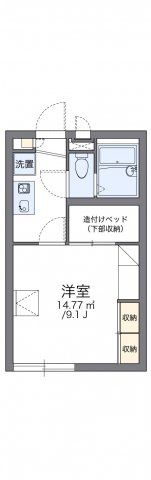 レオパレスコンフォールの間取り画像