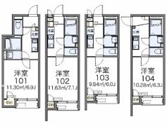 レオネクストプリマヴェーラの間取り画像