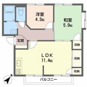 コートハウスコスモス C棟の間取り画像
