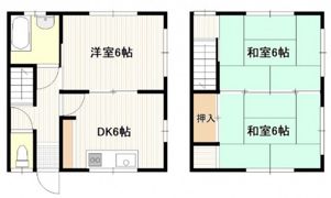 亀井貸家の間取り画像