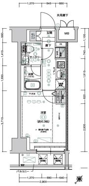 CREST TAPP新横浜の間取り画像